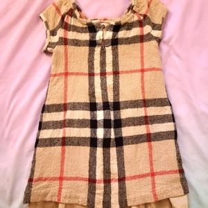 Burberry Girls Nova Check Plaid Shift Dress 8